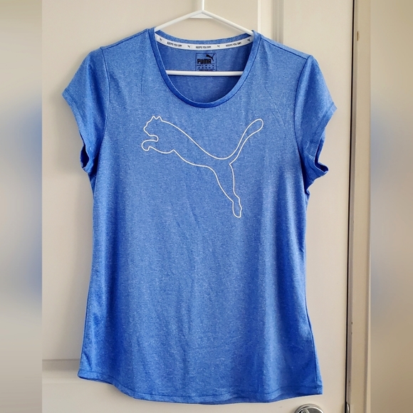 Puma Tops - Womens’ Puma Active Heather Tee Ultramarine